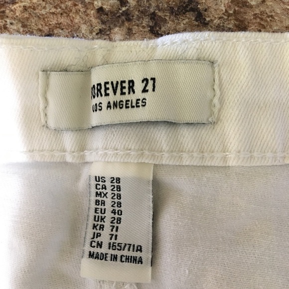 Forever 21 White Jean Skirt - Picture 6 of 6